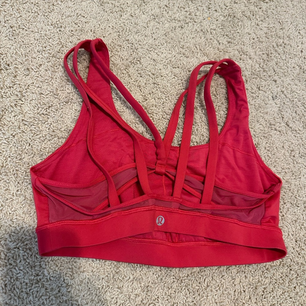 Lululemon Pink Strappy Sports bra 10